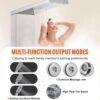 Shower Panel System, 6 Shower Modes, LED & Display Shower Panel Tower, Rainfall, Waterfall, 4 Body Massage Jets, Tub Spout, Handheld Shower Head 59" Hose, Stainless Steel Wall-Mounted Shower Set