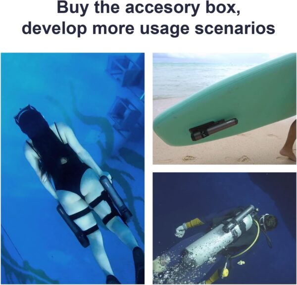 f4a1f0914d584e7a926ec73322ab5fa1 Subnado Twin Engine Handle Bracket+ Subnado Underwater Scooter 2 Packs with 2 handgrips, 2 Arm Mount Kits, 2 Accessories Mount Rings