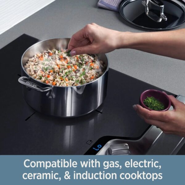 All-Clad D3 Stainless 3-ply Bonded Cookware Set, 10 piece Set
