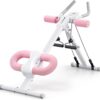 Ab Workout Equipment, Adjustable Ab Trainer Machine for Abs Workout at Home Gym, Foldable, Knee Protection, Abdominal Trainer for Stomach Workout