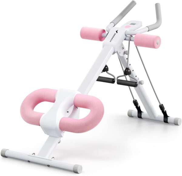 f50d054746f740338bfd813283c54e5f Ab Workout Equipment, Adjustable Ab Trainer Machine for Abs Workout at Home Gym, Foldable, Knee Protection, Abdominal Trainer for Stomach Workout