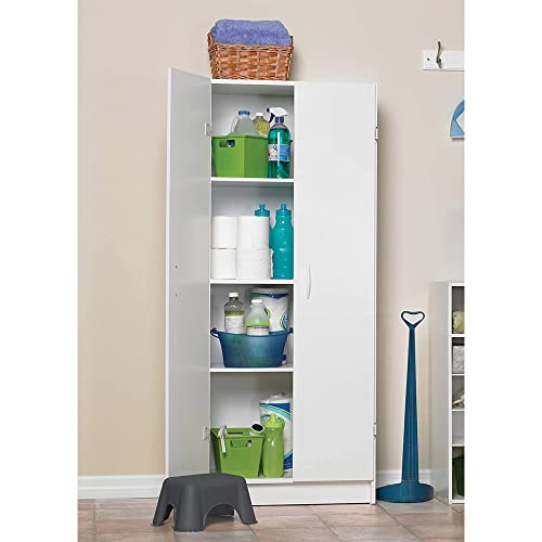 f5467fe4beb44befb57b407569a0abe2 ClosetMaid Pantry Cabinet Cupboard with 2 Doors, Adjustable Shelves, for Kitchen, Laundry or Utility Room