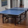 JOOLA Inside Professional MDF Indoor Ping Pong Table with Quick Clamp Table Tennis Net and Post Set - 10 Minute Easy Assembly - Tournament Quality - Foldable with Single Player Playback Mode