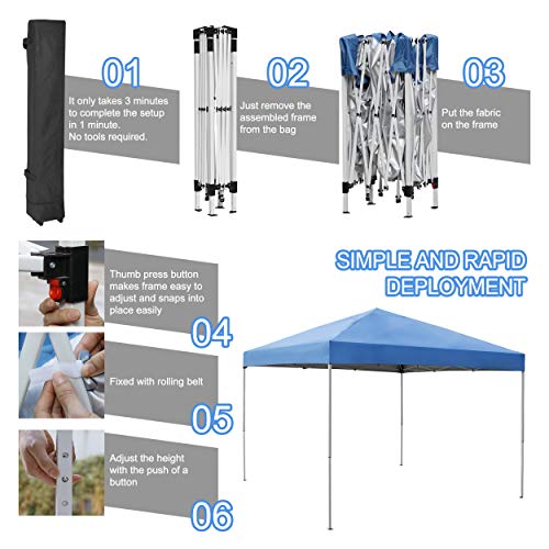 f58536446e44430ab1b61399e7589f6a 10x10 Pop Up Canopy Tent Portable Outdoor Canopy Tent for Parties Camping