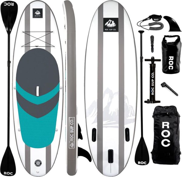 f58af57a17ff47669b56fd03f42ae6b3 Roc Inflatable Stand Up Paddle Boards with Premium SUP Paddle Board Accessories, Wide Stable Design, Non-Slip Comfort Deck for Youth & Adults