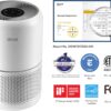 Air Purifier for Home Allergies Pets Hair in Bedroom & Standing Fan for Bedroom, 82ft CirculAir 120° Oscillating Fan