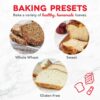 Dash Everyday Stainless Steel Bread Maker up to 1.5lb Loaf, Programmable, 12 Settings + Gluten Free & Automatic Filling Dispenser
