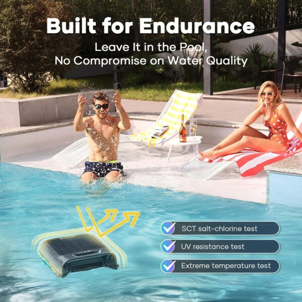 f5b8303f7b554b62a0e1412ab2421b3c AIPER Surfer S2 Solar Pool Skimmer with APP Support, 24/7 Cleaning, Dual Charging Modes, Smart Obstacle Avoidance, Ideal for All Swimming Pool Types
