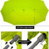 15ft Patio Umbrella with Solar Lights, Large Double Umbrella Outdoor, Rectangle 180''x106'' Umbrellas with 156 PCS LED Lights and Crank Handle for Backyard Deck Pool Shade in Black(1.9" Pole)