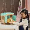 Soft interactive guinea pig and her cage, 20+ sounds and reactions