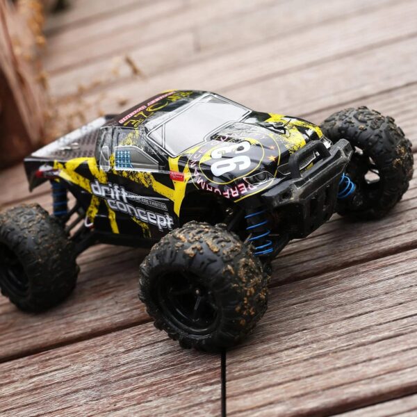 f73c9c626e61449583c2c1955406bb44 Remote Control Car for Kids Adults 60KM/H 4x4 Power 1:18 Scale Brushless Motor, Hobby Electric Monster RC Truck All Terrain off Road 2 Batteries Outdoor Play