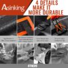 Asinking 21 Cubic Feet Waterproof Car Roof Bag