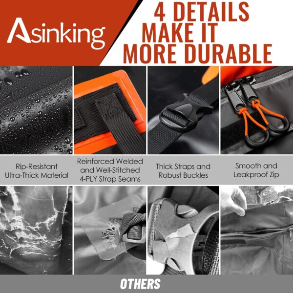 f7d72056472b46a59c867b4a40325954 Asinking 21 Cubic Feet Waterproof Car Roof Bag