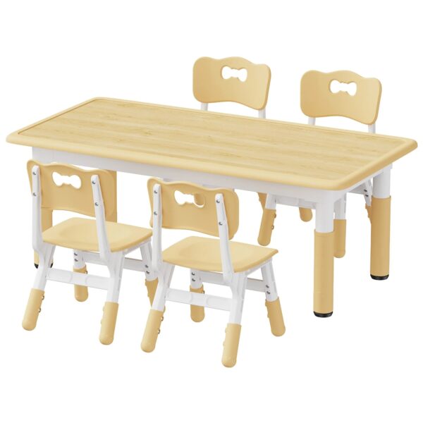 f7f01c9c040c43ca96bddf42c889d56b Brelley Kids Table and 4 Chairs Set for Ages 2-8