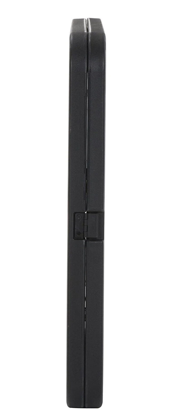 f89c64ebe83c49d2907adde510a4871a COSCO Deluxe 6 foot x 30 inch Fold-in-Half Blow Molded Folding Table, Black