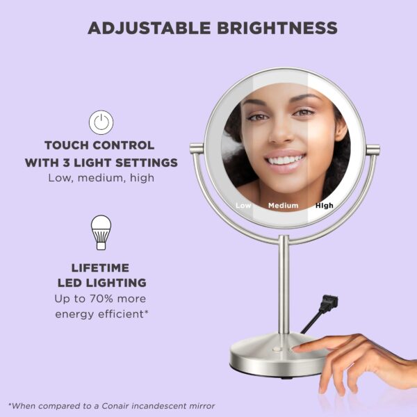 f8ba3bdc21554aa7b81e4b4638628cc0 Conair Lighted Makeup Mirror, 1X/10x Magnifying Mirror