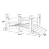 Shine Company 4 Ft. Cedar Garden Bridge - Natural