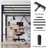 SHA CERLIN Junior Loft Bed Twin Size, Heavy Duty Twin Bed Frame