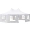 Outsunny 29 x 21 ft Party Tent, Wedding Tent with Sidewalls, Heavy Duty Event Tent with 2 Doors and 8 Windows, Outdoor Gazebo Tent for Party, White