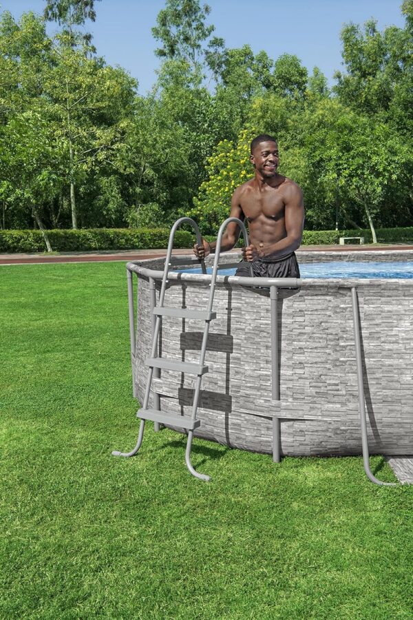 fa1151236d8349e39002bc2ebfdc5112 Bestway Oval Above Ground Pool Set (10' x 6'7" x 33")| Includes Filter Pump & ChemConnect Dispenser