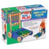 Deluxe Chomp and Clack Alligator Wooden Push Toy and Activity Walker