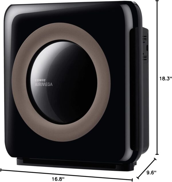 fa18b4645739415e9143c0cddca541d2 Airmega AP-1512HH(W) True HEPA Purifier with Air Quality Monitoring, Auto, Timer, Filter Indicator, and Eco Mode, 16.8 x 18.3 x 9.7, White