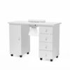 OmySalon Manicure Table Nail Desk w/Electric Downdraft Vent