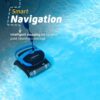 Dolphin Nautilus CC Plus Wi-Fi Automatic Robotic Pool Vacuum Cleaner, Always Cleaning, Never Charging, with Wall Climbing Scrubber Brush, Ideal for In-Ground Pools up to 50 FT in Length