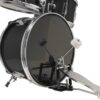 Music Alley 3 Piece Kids Drum Set with Throne, Cymbal, Pedal & Drumsticks