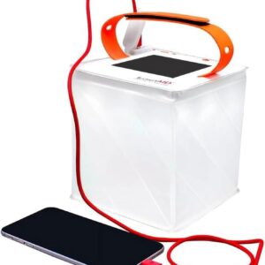 LuminAID 2-in-1 Solar Camping Lantern and Phone Charger - Inflatable LED Lamp for Camping, Hiking and Travel - Emergency Light for Power Outages, Hurricane, Survival Kits - As Seen on Shark Tank