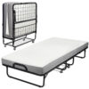 Milliard Diplomat Folding Bed with Luxurious Memory Foam Mattress and Super Strong Sturdy Frame, Cot Size, 75" x 31"
