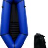 Lightweight Packrafts, TPU Inflatable Kayak for Flat Water Rafting Camping Trip/Fishing/Water Adventures 1 Person/2 Person Packraft, 330lb/660lb Weight Capacity