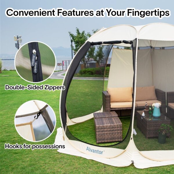 fc14d97f92704a62bd7243d7cf4717c5 Screen House Camping Instant 12x12 Canopy Beige