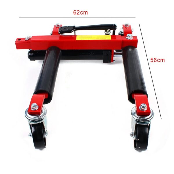 fc37d7ad25a84db19b8dd1a2b0bffbe8 1500lb HYDRAULIC Positioning Car Wheel Dolly Jack Lift Auto Vehicle Moving Hoist