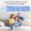 Air Purifiers for Home Large Room Up to 1800 Ft² in 1 Hr with Washable Pre-Filter, Air Quality Monitor, Smart WiFi, HEPA Sleep Mode for Allergies, Pet Hair in Bedroom, Vital 200S-P, White