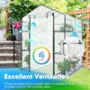 Quictent Greenhouse for Outdoors with Screen Door & Windows
