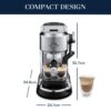 Delonghi New Dedica Maestro Plus Espresso Machine with Automatic Steam Wand