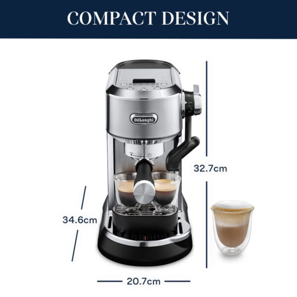 Delonghi New Dedica Maestro Plus Espresso Machine with Automatic Steam Wand