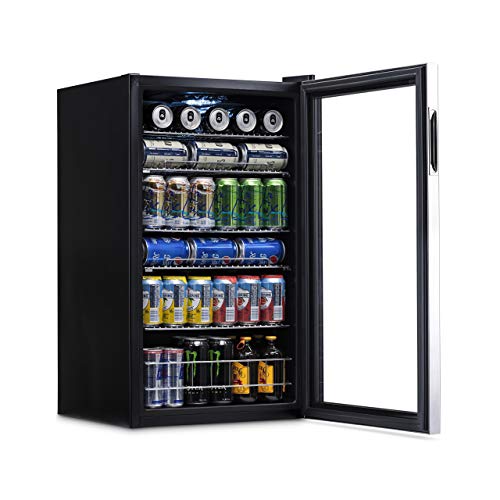 fcaaaea79d0f4f8a87521c85177d8409 NewAir Beverage Refrigerator Cooler | 126 Cans Free Standing with Right Hinge Glass Door