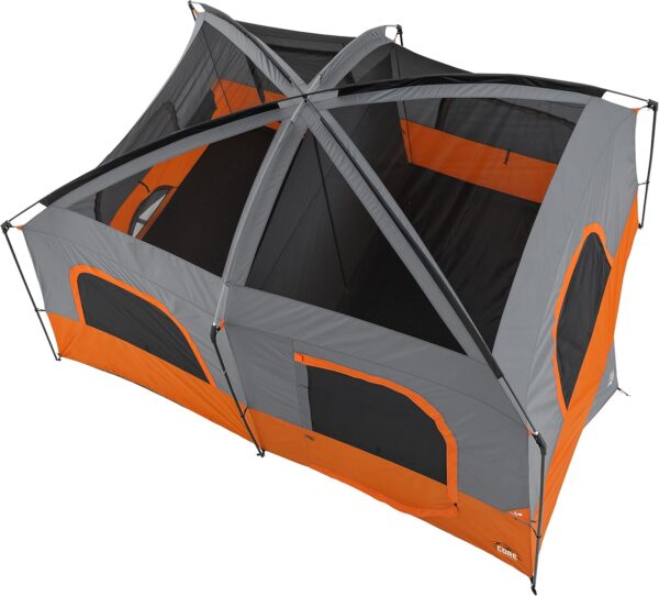 fcb7de512b104c7d8b1eb01589e47432 Straight Wall Cabin Tents | 10 Person / 11 Person / 12 Person Large Multi Room Family Tents for Car Camping & Outdoor Adventures