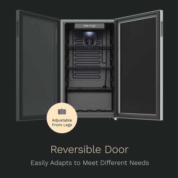 fcd6205f7e12465f92f377dd33d07f32 Beverage Refrigerator and Cooler - 120 Can Mini Fridge with Glass Door for Soda Beer or Wine - Small Drink Dispenser Machine for Office or Bar with Adjustable Removable Shelves