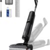 Wet Dry Vacuum Cleaner, 0 Tangle Cordless Vacuum Mop All-in-One for Hard Floors, 180° Lie-Flat Floor Cleaner Machine with 194°F Hot Self-Cleaning, 50Mins Runtime