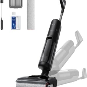 Wet Dry Vacuum Cleaner, 0 Tangle Cordless Vacuum Mop All-in-One for Hard Floors, 180° Lie-Flat Floor Cleaner Machine with 194°F Hot Self-Cleaning, 50Mins Runtime