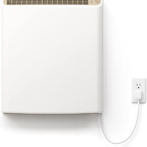 EnviMAX Plug-in Electric Panel Wall Heaters for Large Rooms, 1000 Watts, 24/7 Heating w/Safety Sensor Protection, Patented Quiet Fan-less Design, Easy 2-Min Install, Indoor Space Heater, Made in USA