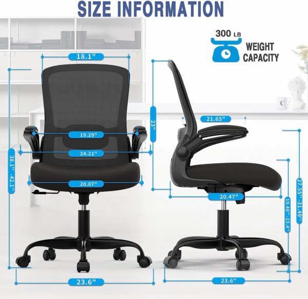 fd67a7d9c086445799a42744172be055 Mimoglad Ergonomic Office Chair with Lumbar Support