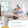 Air Purifier for Home Allergies Pets Hair in Bedroom & Standing Fan for Bedroom, 82ft CirculAir 120° Oscillating Fan