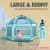 POP 'N GO Premium Indoor and Outdoor Baby Playpen - Play Yard - Sweet Mint