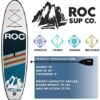 Roc Inflatable Stand Up Paddle Boards with Premium SUP Paddle Board Accessories, Wide Stable Design, Non-Slip Comfort Deck for Youth & Adults