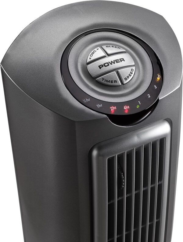 fe33b7291fca40bfa2e3839d0a455c4b LASKO Elevation 42”-54” Adjustable Height Pedestal Tower Fans for Home, 31 ft/s Airflow, Quiet 28 dB on Low, 90° Oscillation, 12 Hour Timer, Remote Control, Black, EST100