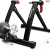 Bike Trainer Stand Indoor Riding - Sportneer Magnetic Stationary Bicycle Exercise Stand with Noise Reduction Wheel, 6 Resistance Adjustable